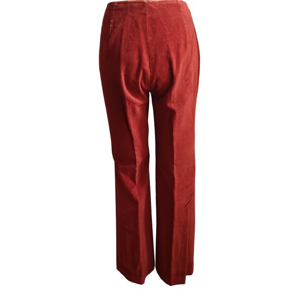 Women's Vintage Corduroy Jacket Pants Set 10 1970's Boho Fleece 30x31 Bootcut - Picture 5 of 11